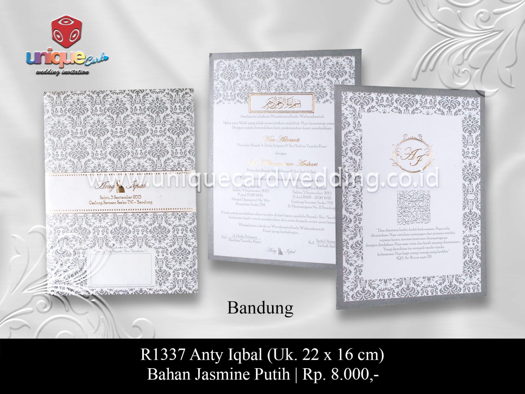 undangan pernikahan Anty Iqbal